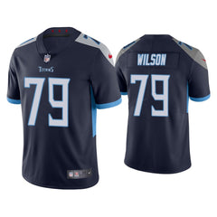 Men's Tennessee Titans #79 Isaiah Wilson Navy Vapor Untouchable Stitched Jersey 