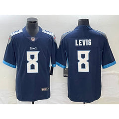 Men's Tennessee Titans #8 Will Levis Navy Vapor Untouchable Stitched Jersey 