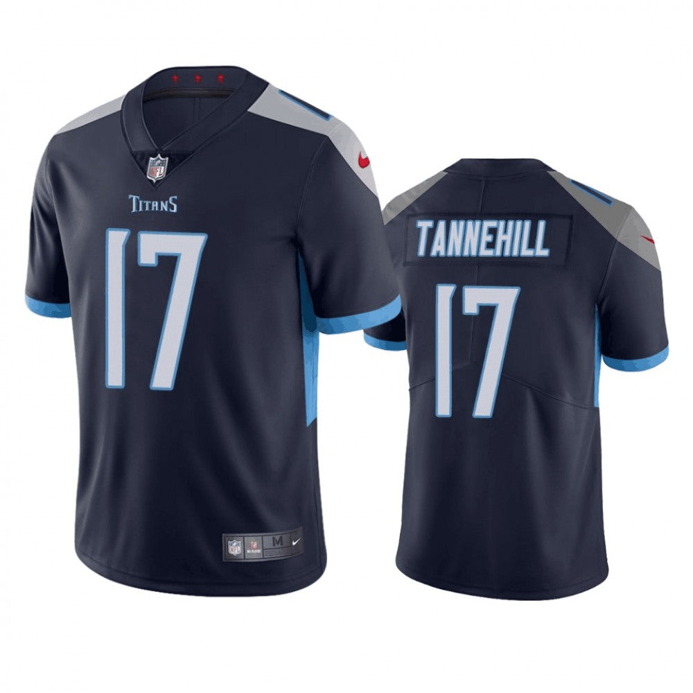 Men's Tennessee Titans #17 Ryan Tannehill 2019 Navy Vapor Untouchable Limited Stitched NFL Jersey 