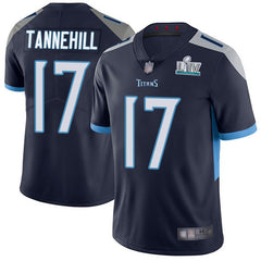 Men's Tennessee Titans #17 Ryan Tannehill Super Bowl LIV Navy Vapor Untouchable Stitched NFL Jersey 