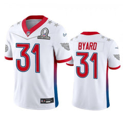 Men's Tennessee Titans #31 Kevin Byard 2022 White Pro Bowl Stitched Jersey 