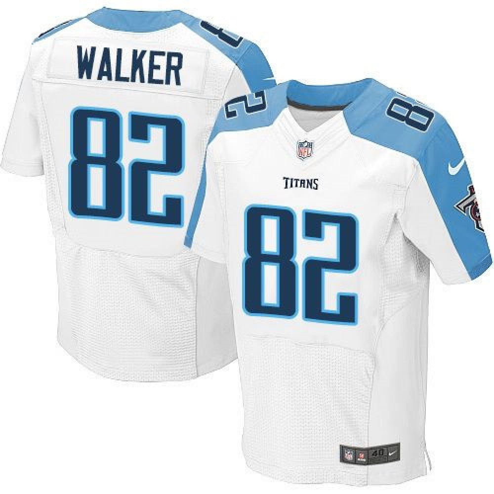 Titans #82 Delanie Walker White Men's Stitched NFL Elite Jersey 