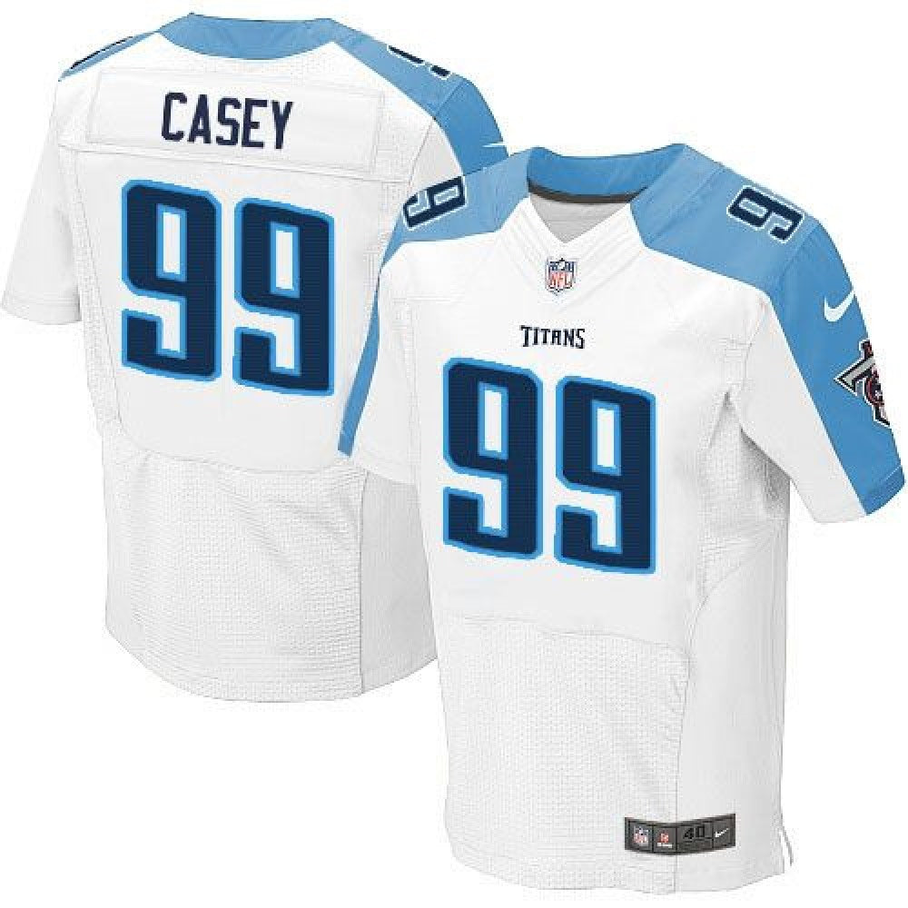 Titans #99 Jurrell Casey White Men's Stitched NFL Elite Jersey 