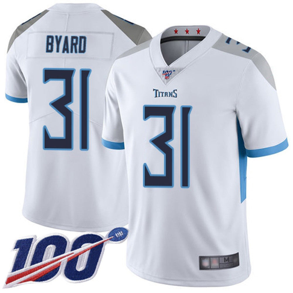 Men's Tennessee Titans #31 Kevin Byard White 2019 100th Season Vapor Untouchable Limited Stitched NFL Jersey 