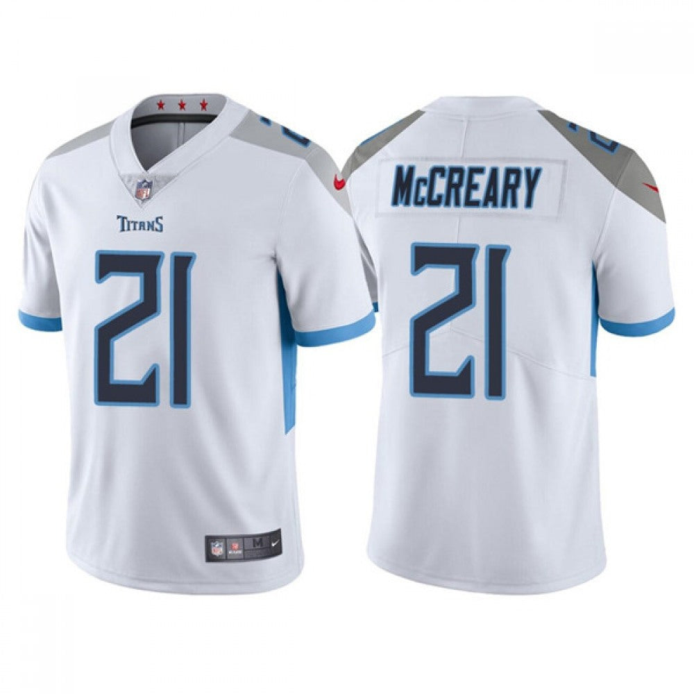 Men's Tennessee Titans #21 Roger McCreary White Vapor Untouchable Stitched Jersey 