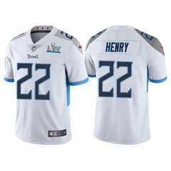 Men's Tennessee Titans #22 Derrick Henry Super Bowl LIV White Vapor Untouchable Stitched NFL Jersey 
