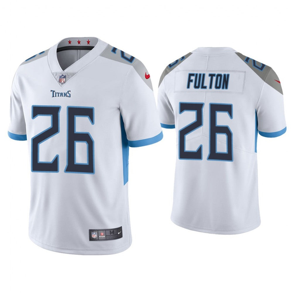 Men's Tennessee Titans #26 Kristian Fulton White Vapor Untouchable Stitched Jersey 