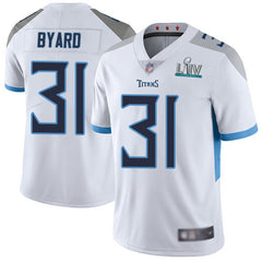 Men's Tennessee Titans #31 Kevin Byard Super Bowl LIV White Vapor Untouchable Stitched NFL Jersey 