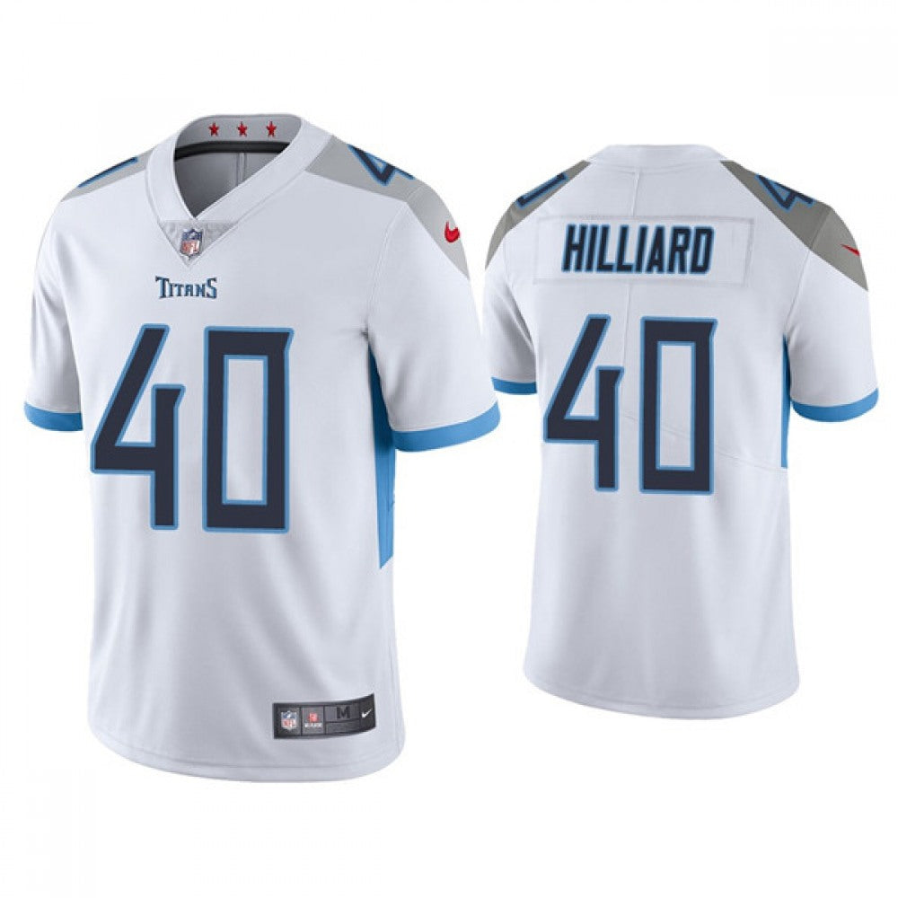 Men's Tennessee Titans #40 Dontrell Hilliard White Vapor Untouchable Stitched Jersey 
