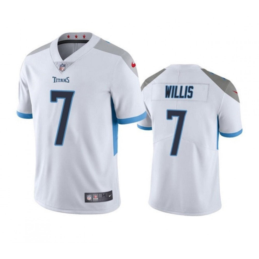 Men's Tennessee Titans #7 Malik Willis White Vapor Untouchable Stitched Jersey 