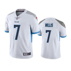 Men's Tennessee Titans #7 Malik Willis White Vapor Untouchable Stitched Jersey 