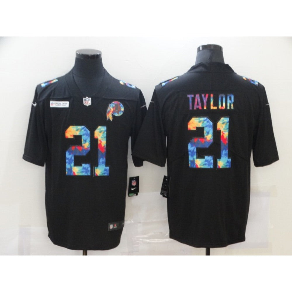 Men's Washington Football Team #21 Sean Taylor 2020 Black Crucial Catch Limited Stitched Jersey 