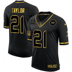 Men's Washington Football Team #21 Sean Taylor 2020 Black/Gold Salute To Service Limited Stitched Jersey 