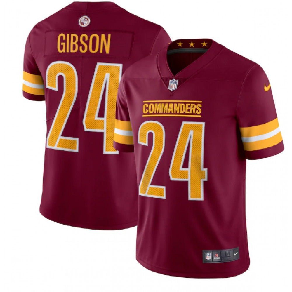 Men's Washington Commanders #24 Antonio Gibson 2022 Burgundy Vapor Limited Stitched Jersey 