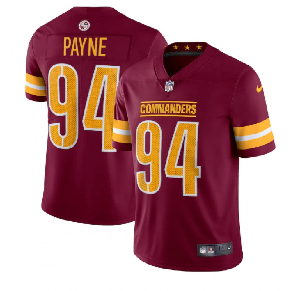 Men's Washington Commanders #94 Da'Ron Payne 2022 Burgundy Vapor Limited Stitched Jersey 