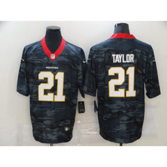 Men's Washington Football Team #21 Sean Taylor 2020 Camo Salute To Service Limited Stitched Jersey 