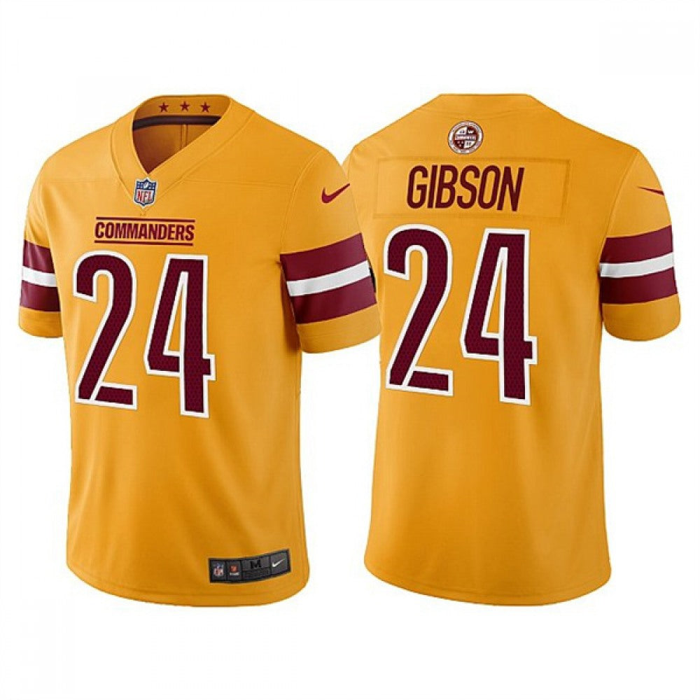 Men's Washington Commanders #24 Antonio Gibson Gold Vapor Untouchable Stitched Football Jersey 
