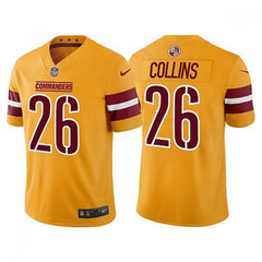 Men's Washington Commanders #26 Landon Collins Gold Vapor Untouchable Stitched Football Jersey 