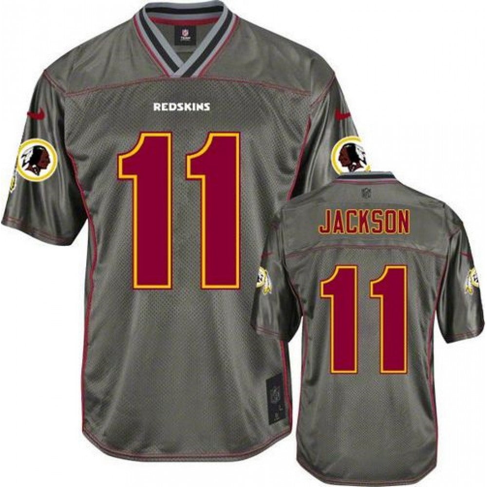 Redskins #11 DeSean Jackson Grey Men's Stitched NFL Elite Vapor Jersey 