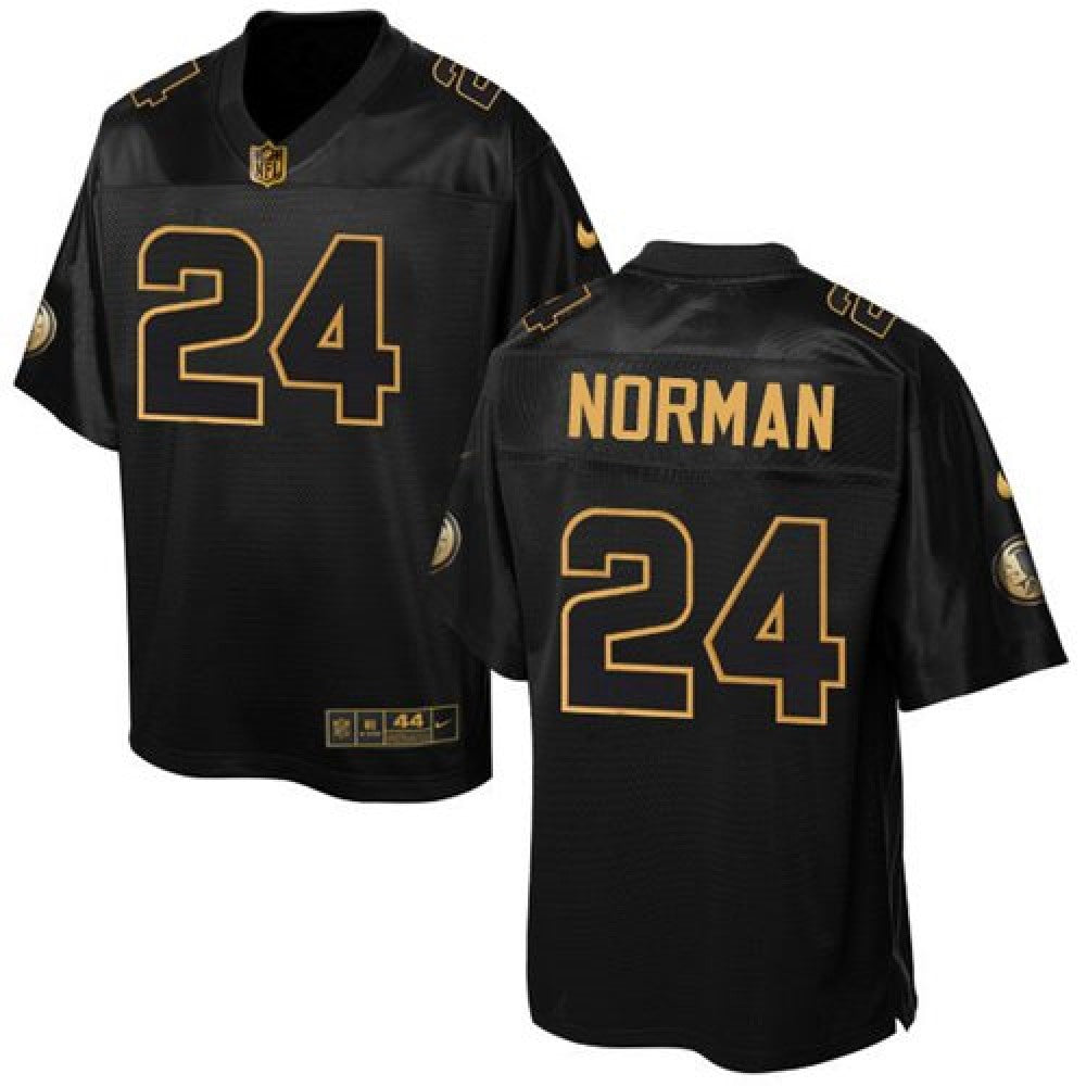 Redskins #24 Josh Norman Black Men's Stitched NFL Elite Pro Line Gold Collection Jersey 