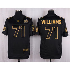 Redskins #71 Trent Williams Black Men's Stitched NFL Elite Pro Line Gold Collection Jersey 