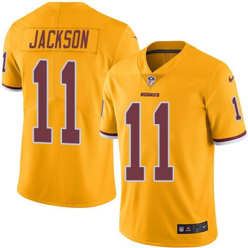 Redskins #11 DeSean Jackson Gold Men's Stitched NFL Limited Rush Jersey 