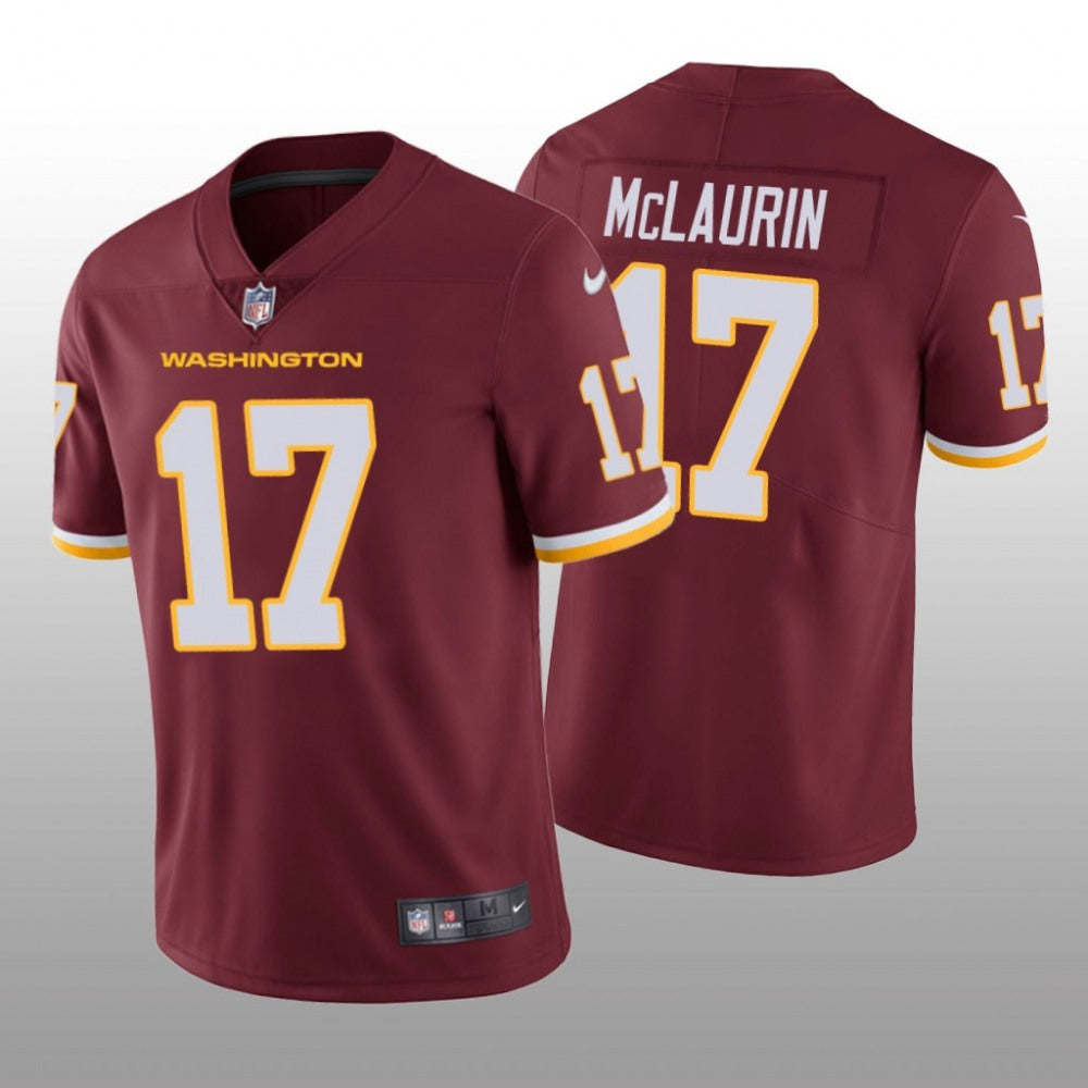 Men's Washington Football Team #17 Terry McLaurin Red Vapor Untouchable Limited Stitched Jersey 