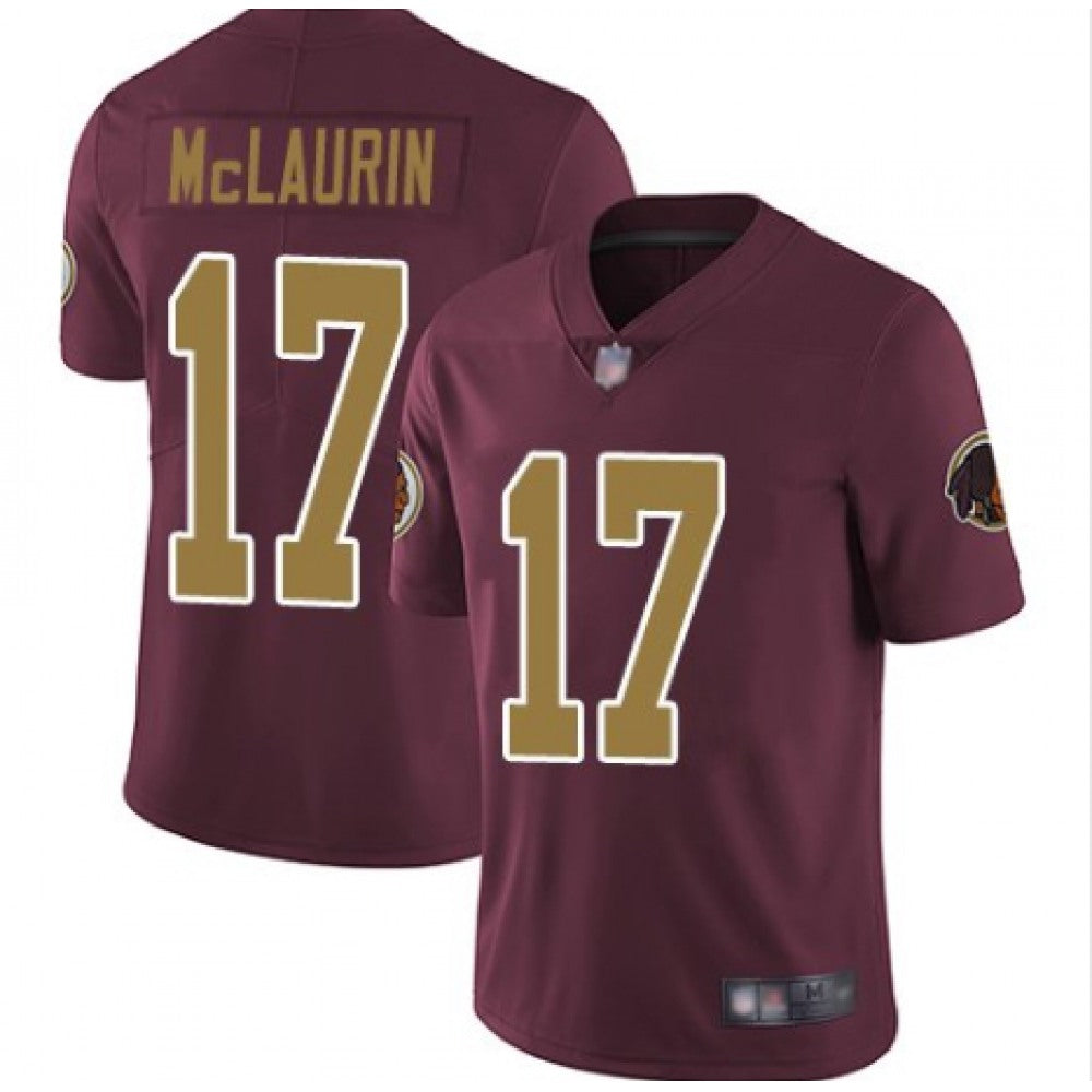 Men's Washington Football Team #17 Terry McLaurin Red Color Rush Limited Stitched Jersey 