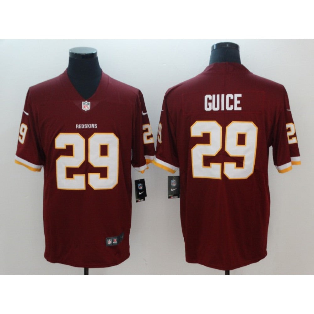 Men's Washington Redskins #29 Derrius Guice Burgundy 2018 Draft Vapor Untouchable Limited NFL Jersey 