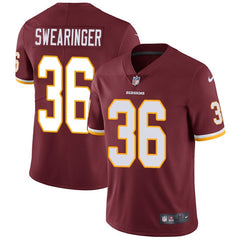 Men's Washington Redskins #36 D.J. Swearinger Burgundy Red Vapor Untouchable Limited Stitched NFL Jersey 