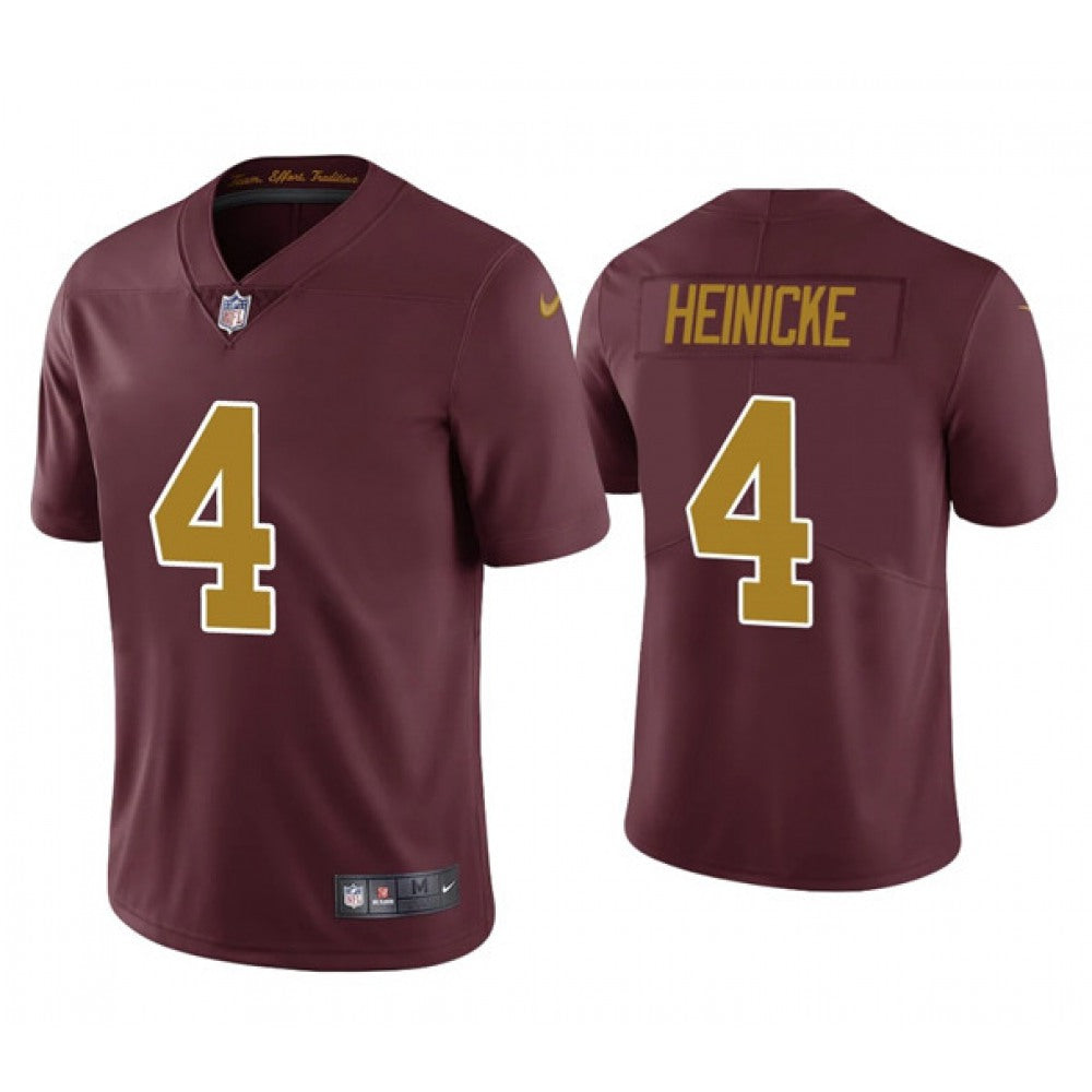 Men's Washington Football Team #4 Taylor Heinicke Red Vapor Untouchable Limited Stitched Jersey 