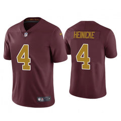 Men's Washington Football Team #4 Taylor Heinicke Red Vapor Untouchable Limited Stitched Jersey 