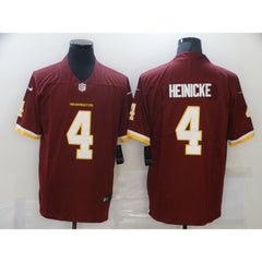 Men's Washington Football Team #4 Taylor Heinicke Red Vapor Untouchable Limited Stitched Jersey 