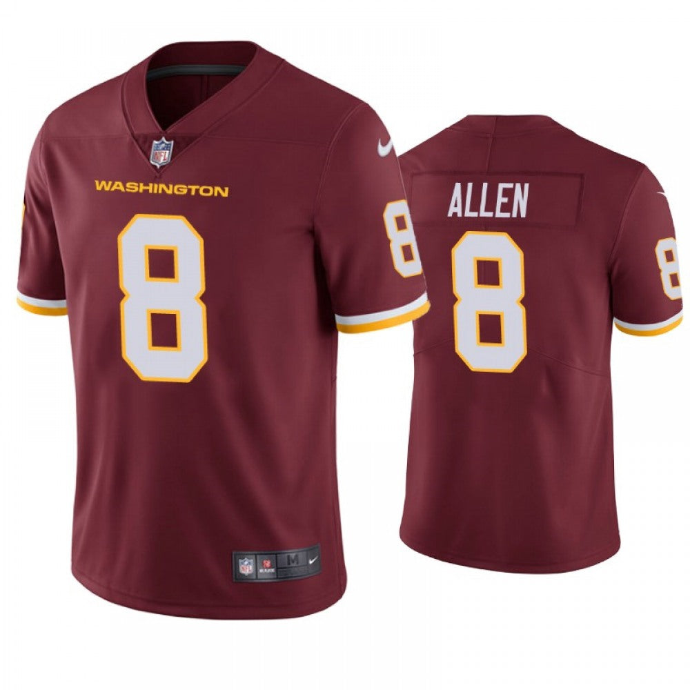 Men's Washington Football Team #8 Kyle Allen Red Vapor Untouchable Limited Stitched Jersey 