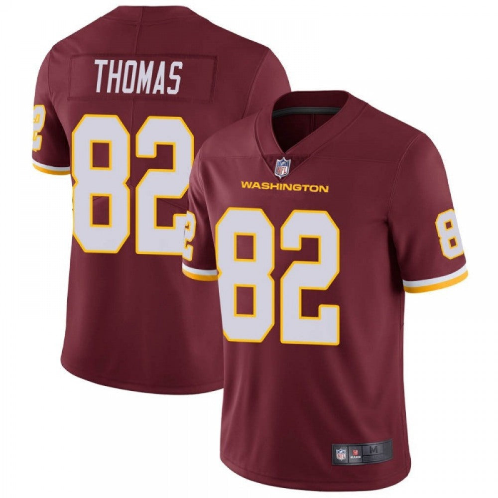 Men's Washington Football Team #82 Logan Thomas Red Vapor Untouchable Limited Stitched Jersey 