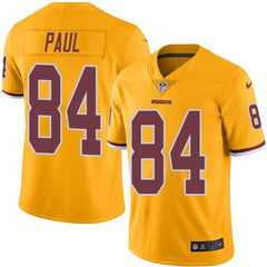 Redskins #84 Niles Paul Gold Men's Stitched NFL Limited Rush Jersey 