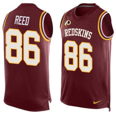 Redskins #86 Jordan Reed Burgundy Red Team Color Men's Stitched NFL Limited Tank Top Jersey 