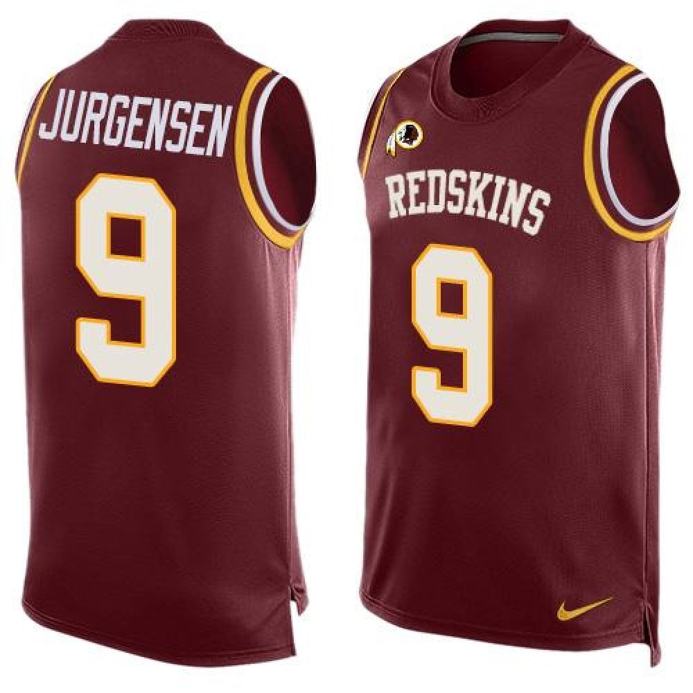 Redskins #9 Sonny Jurgensen Burgundy Red Team Color Men's Stitched NFL Limited Tank Top Jersey 