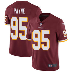 Men's Washington Redskins #95 Da'Ron Payne Burgundy Red Vapor Untouchable Limited Stitched NFL Jersey 