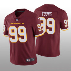 Men's Washington Football Team #99 Chase Young Red Vapor Untouchable Limited Stitched Jersey 