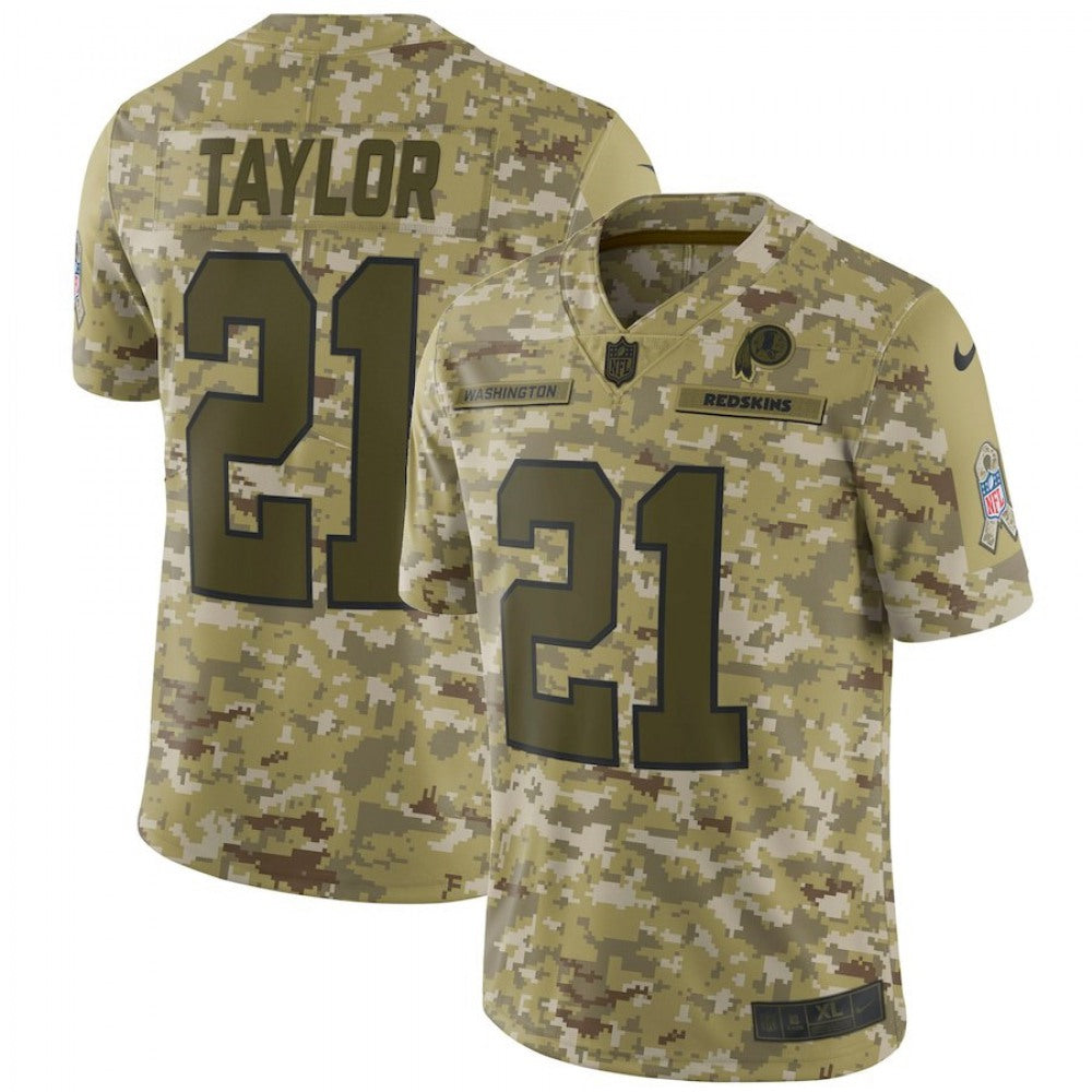 Men's Washington Redskins #21 Sean Taylor 2018 Camo Salute to Service Limited Stitched NFL Jersey 