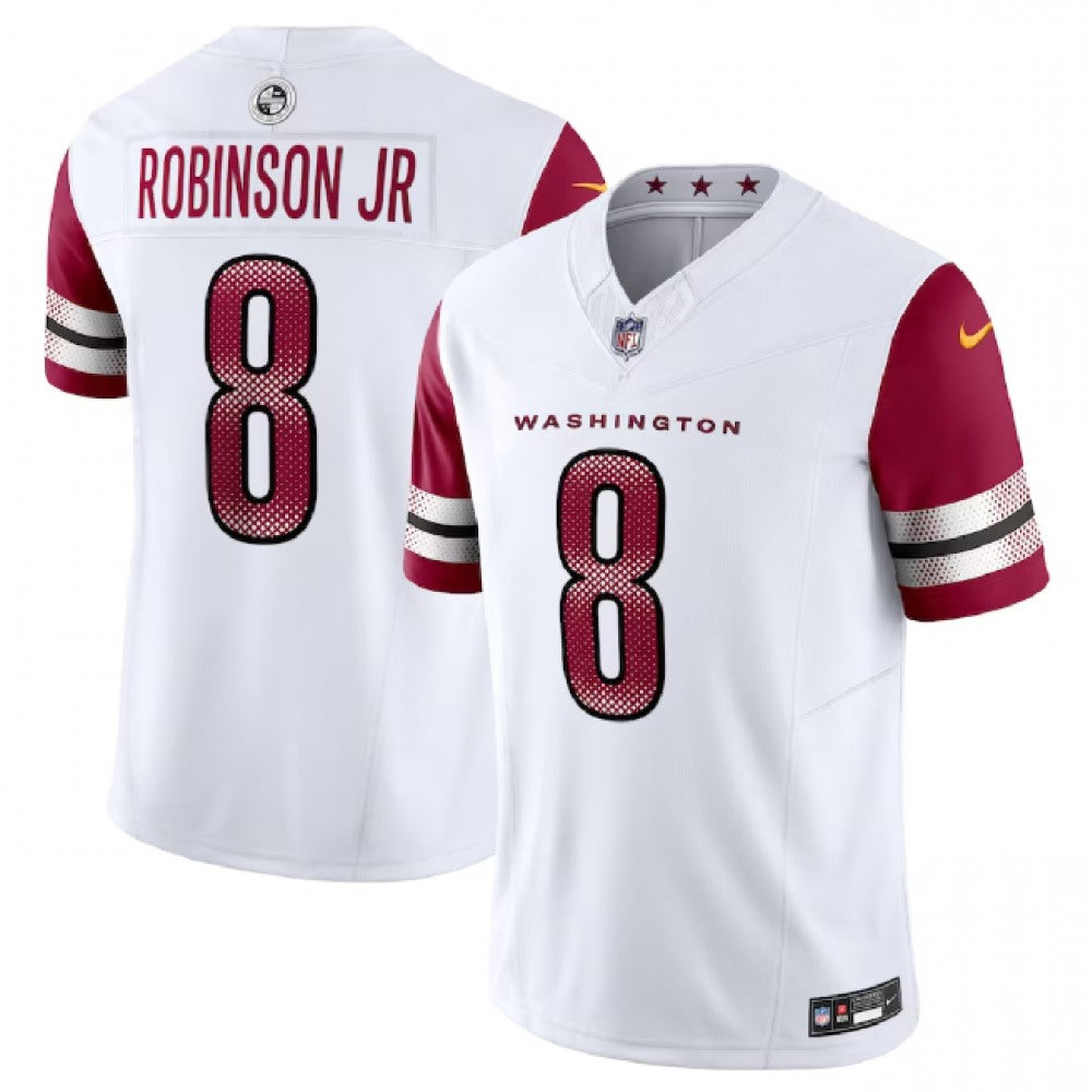 Men's Washington Commanders #8 Brian Robinson Jr. White 2023 F.U.S.E. Vapor Limited Stitched Football Jersey 