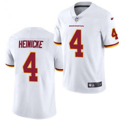 Men's Washington Football Team #4 Taylor Heinicke White Vapor Untouchable Limited Stitched Jersey 