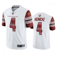 Men's Washington Commanders #4 Taylor Heinicke White Vapor Untouchable Stitched Football Jersey 