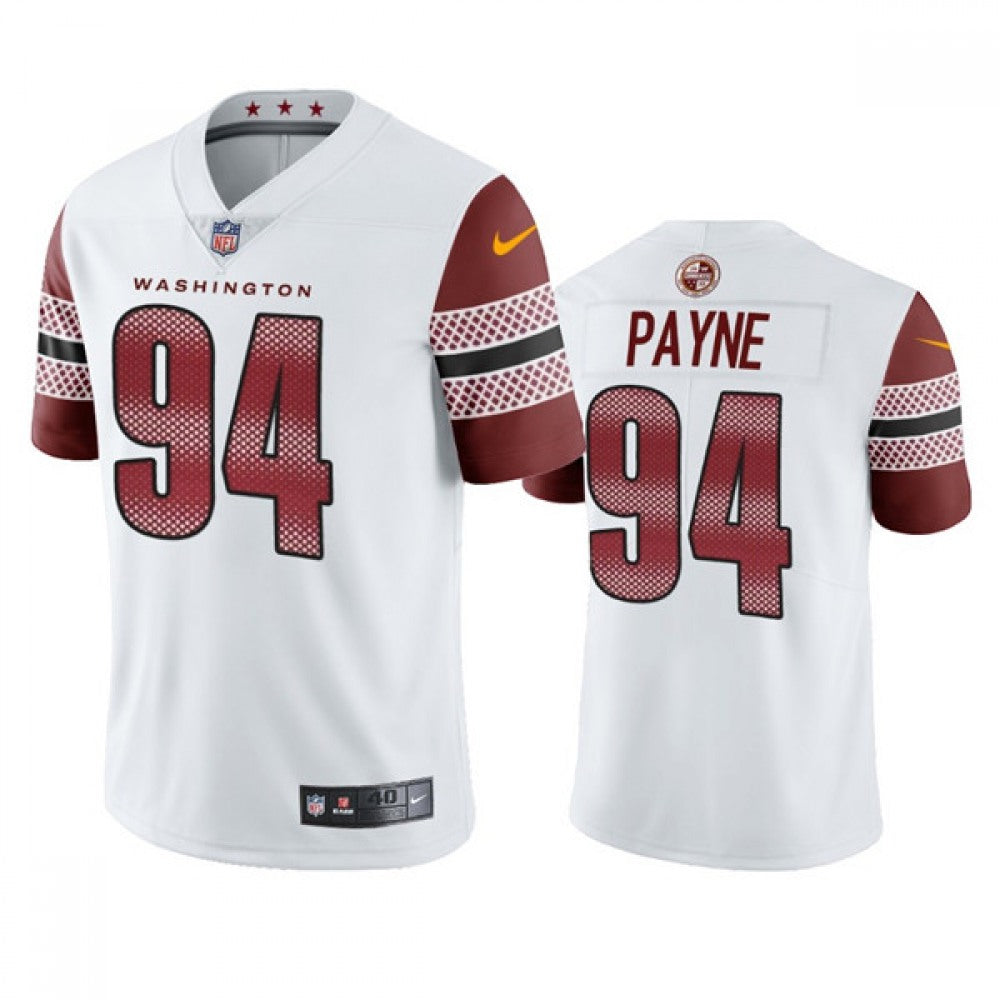 Men's Washington Commanders #94 Daron Payne White Vapor Untouchable Stitched Football Jersey 