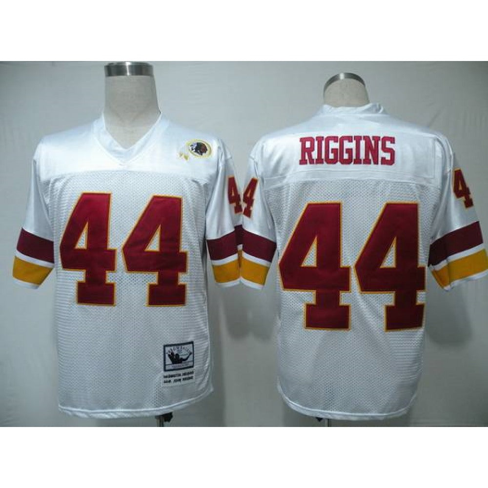 Mitchell and Ness Redskins #44 John Riggins White Stitched Throwback NFL Jersey 