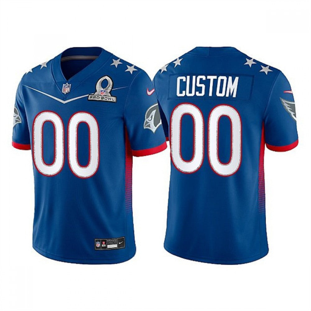 Men's Arizona Cardinals ACTIVE PLAYER Custom 2022 Royal NFC Pro Bowl Stitched Jersey 