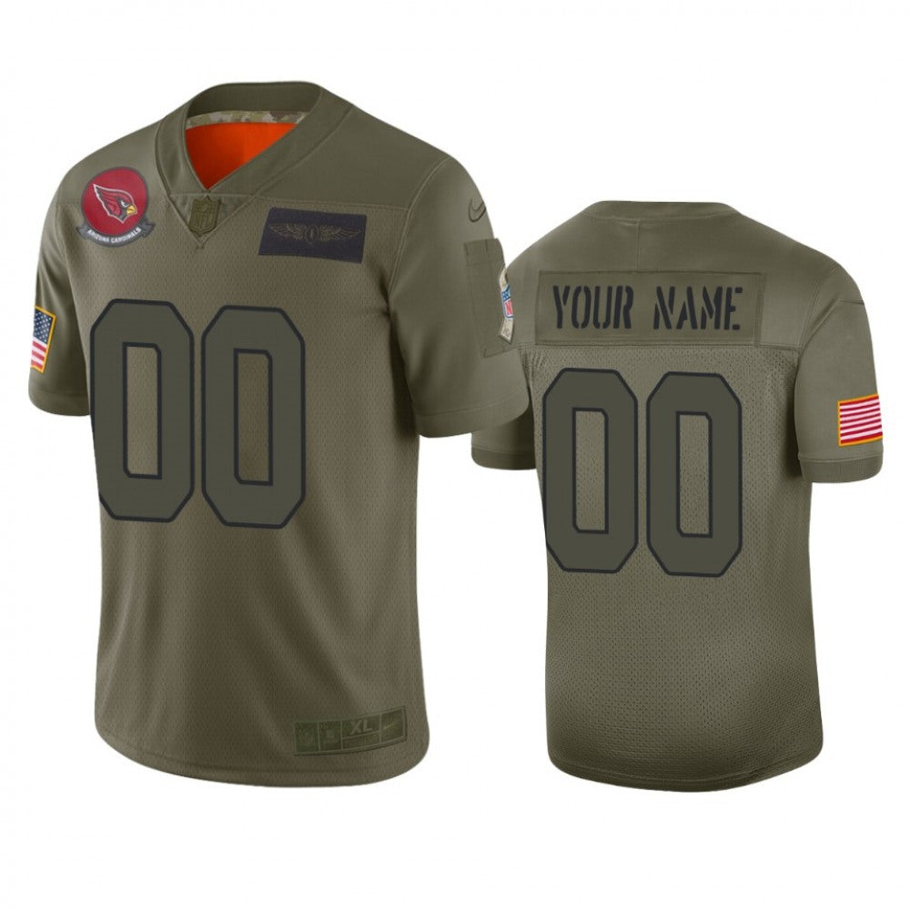 Men's Arizona Cardinals Customized 2019 Camo Salute To Service NFL Stitched Limited Jersey 