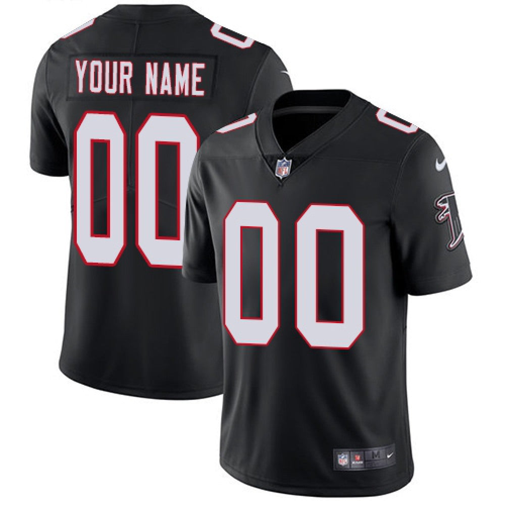 Men's Atlanta Falcons Customized Black Alternate Vapor Untouchable NFL Stitched Limited Jersey 
