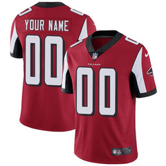 Men's Atlanta Falcons Customized Red Team Color Vapor Untouchable NFL Stitched Limited Jersey 